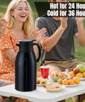 Keep Coffee Hot All Day With This Double Walled Vacuum Insulated Carafe 56 Ounce Thermal Urn With Stainless Steel Interior