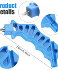 Handy Drip Irrigation Hole Punch And Fitting Insertion Tool One Quarter Inch Two In One Dropper Punch blue grip details