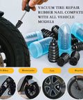 80Pcs Tire Repair Nails Kit With 4 Sizes And Essential Tools For Quick DIY Self Service Patch