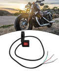 Awesome 22mm Handlebar Switch With 3-Speed Control For Motorcycle And Electric Bike. Smooth Shifting, Durable ABS Plastic Build, And Reliable Performance For A Breezy Ride! 22mm 3-speed handlebar switch with wired connectors for motorcycle and e-bike