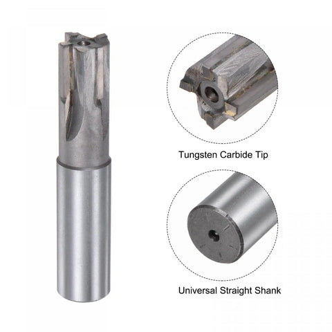 Square Nose End Mill 20mm Cutting Diameter Tungsten Carbide Tip 4 Flutes Milling Cutter With 20mm Straight Shank For Metalworking And Precision Machining Durable Milling Tool showing tip and shank details