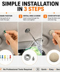 15 Pack Car Headliner Repair Kit With 42 Pcs Roof Liner Clips And Screws Sagging Headliner Fix No Fuss Do It Yourself Vehicle Interior Repair Accessories With Installation Tool, 3-step install