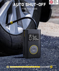 1 Minute Beast Mode Quick Inflate Portable Tire Inflator With Digital Pressure Gauge inflating a car tire