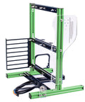 Open Frame Computer Case For ITX MATX ATX Builds Aluminum Open Air PC Test Bench With Vertical Motherboard Mount in green and black