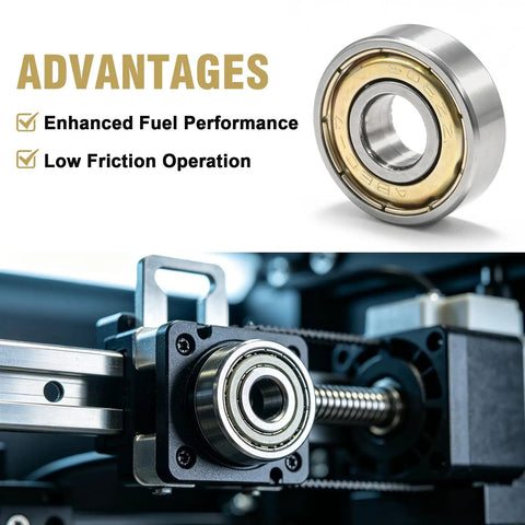 100 Pack 608 ZZ Deep Groove Ball Bearings 8mm x 22mm x 7mm Double Metal Sealed For 3D Printers, Skateboards, Motors, Inline Skates, And Home Appliances on a 3D printer