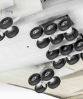 Beginner Friendly 1 to 288 Scale Airbus A380 Plastic Model Kit With Textured Surfaces and Engravings 47 Parts White showing landing gear