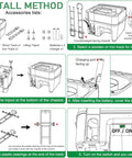 Automatic Golf Tee Machine With Infrared Sensor Ball Release installation diagram with step-by-step setup instructions