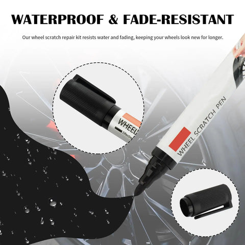 Professional Rim Paint Pen For Cars, Auto Touch Up Kit For Quick Scratch Repair, Waterproof Wheel Scratch Repair Tool