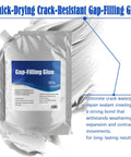 500g pack of Fast Drying Crack Resistant Gap Filling Glue For Concrete Cracks Waterproof Repair Sealant, shown in silver packaging