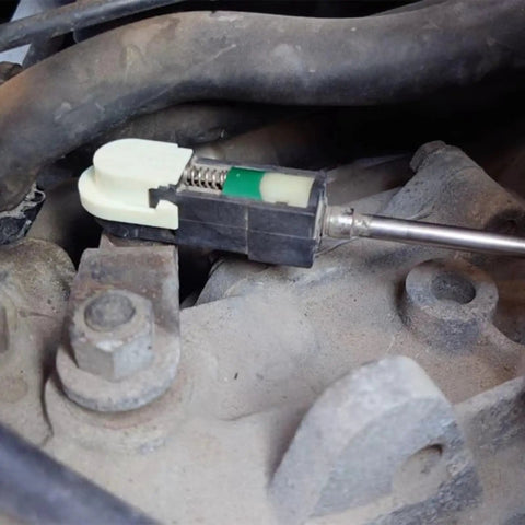Premium Transmission Shift Cable For Focus MK3 2010-2019 Gear Shifter Bushing Kit installed on lever rod