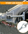 Built Tough Zinc Coated Quarter Inch Trailer Hitch Pin Set delivers secure grip on trailer coupler with durable latch.