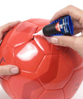 Applying Ultra Gel Control Clear Super Glue 0.14 Fl Oz Bottle 1 Pack For Plastic Wood Metal Crafts And Repair Cyanoacrylate Instant Glue Quick Dry No Drip No Run Rubber Toughened Formula Durable on red soccer ball