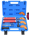 Pro Grade Engine Timing Locking Kit with 4 Camshaft Adjuster Tools in blue case, includes gloves, for Mercedes M157 M276 M278