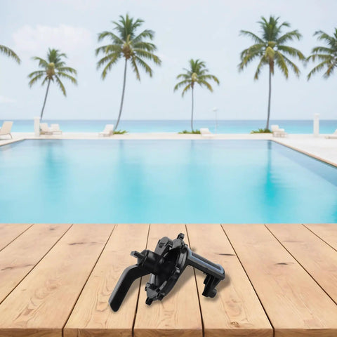 Heavy Duty Pool Valve Rebuild Kit For Jandy Ports 4715 And 4716 With Handle Knob Cover, black plastic valve parts