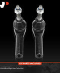 Front Outer Tie Rod End For Ford Mustang 2005-2014 Left And Right Driver And Passenger Side Steering Suspension Replacement To Help Fix Uneven Tire Wear And Keep Your Ride Smooth, pair