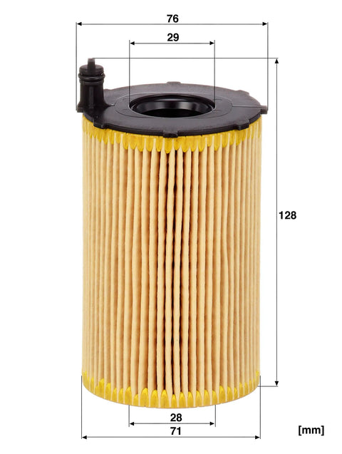 Oil Filter HU 8005Z Cartridge For Audi A6 A7 A8 Q5 And Porsche Cayenne 2013 To 2016 with detailed measurements