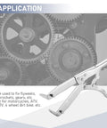 Motorcycle Clutch Hub And Flywheel Holding Tool For Easy Clutch Basket Removal And Installation Durable Gear Holder showcased with gears