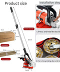 Heavy Duty Electric Wall Planer And Angle Grinder Featuring A Rugged 3000W Motor With Long Extension Rod, size and installation steps.