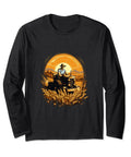 Hardworking Farm Life Long Sleeve Tee Built For Farmers And Farm Hands Celebrating Combine Harvester Machinery design