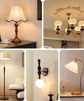 All Thread Lamp Pipe Hardware Set For DIY Lamp Repair With Yellow Zinc Coat Includes various styles of lampshades and lighting fixtures