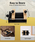 Double Track Aluminum Laser Cutting Clamp For Engraving Anodized Gold Thin Sheet Holder 4.72x4.72 Inch Clamping Range Quick Setup Shop Ready Pro Grade For Laser Marking Machine Fixture, compact black and gold fixture