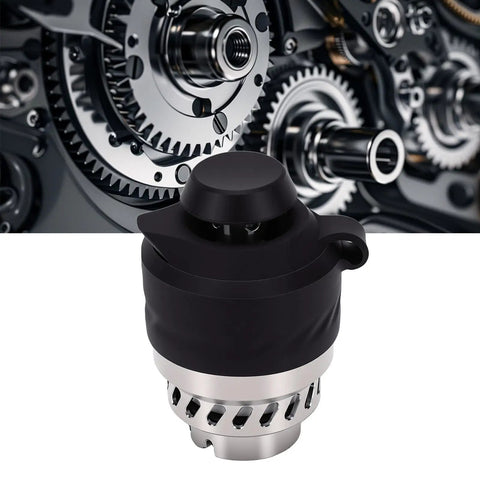 Alloy Steel Heating Component Attachment Black Finish for Heavy Duty Performance Rugged Wear Resistant Metal Accessory Built To Last And Withstand High Temperatures For Long Lasting Reliability, black, front view