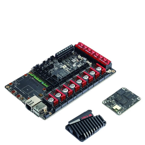 Top Shelf 180Mm Corexy 3D Printer Kit With Quick Swap Toolhead And Fully Packaged Printed Panels main control board with accessories.