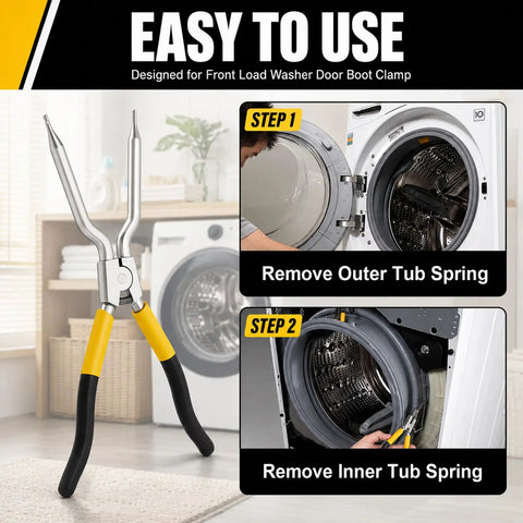 Upgrade 383EER4001A Spring Expansion Tool for Washer Door Boot with instructions for Samsung Kenmore washers