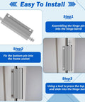 Steps to install Storm Door Hinge Pin Kit For Screen Doors, 4 Pack With Pivot Pins, Bushings, And Stainless Steel Springs