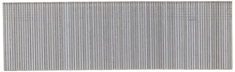 Close-up of a strip of Beefy Pro Grade 18 Gauge Brad Nails One And A Half Inch 1000 Pack with rust resistant coated finish.
