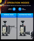 Manual Wire Stripper Machine For Drills, Fast Copper Wire Stripping Tool 0.06 To 1 Inch, Scrap Wire Recycler with dual modes