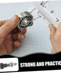Stainless Steel Spring Plunger With Knurled Pull Pin Self Locking Quick Release Hardware For Handles And Indexing being measured.