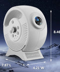 3D Galaxy Projector With 60 Scenes And Adjustable Focus, Bluetooth Speaker, Timer, Remote Control, 8.46'H x 7.87'L x 4.21'W
