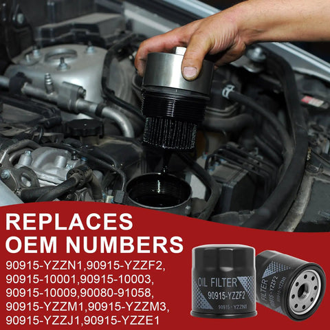 12 Pack Oil Filter Kit With Drain Plug Washers For Toyota Vehicles Fits RAV4 Camry Corolla Prius Avalon Highlander Scion
