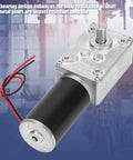 12V DC gear motor with 8mm shaft 200RPM reversible geared motor high torque and low noise for curtains window openers