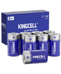Tough As Nails Size C Alkaline Batteries 8 Pack 1 5 Volt in blue packaging with batteries placed upright.