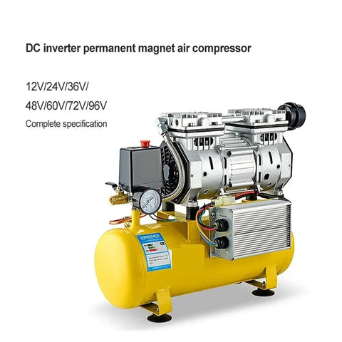 Super Quiet Oil-Free Air Compressor Pump For Cars And Trucks 12V 24V 48V 60V 72V Low Noise High Pressure Industrial Grade Portable Air Tool Accessory Easy Transport Durable Long Lasting Performance