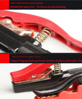 Close-up of Heavy Duty 300A Copper Welding Electrode Holder With PVC Rubber Insulation Handle, showing copper head and spring.