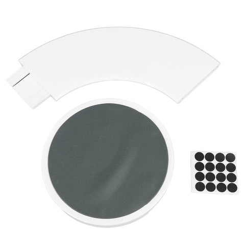 360 Degree Rotating Lazy Susan For Dining Table Round Serving Tray Kitchen Turntable components and accessories displayed