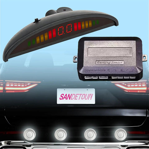 Parking Sensor Kit For Cars With Customizable Probes In 18 Color Options And Adjustable Alarm Volume Backup Sensor And Reverse Sensor