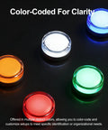 22mm LED Indicator Light for Industrial Machinery, 12V AC DC Pilot Signal Lamp, Five Color Options on Display