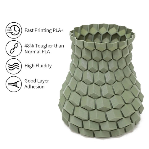 Solid High Speed PLA Plus Filament 1.75Mm 1Kg Olive Green Spool Brings Killer Precision And Zero Hassle To Your Rapid Desktop 3D Printing Sessions Plus Or Minus 0.03Mm Accuracy So You Can Easily Crush Complex Builds