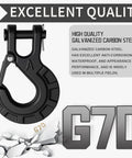 Beefed Up Forged Alloy Steel Clevis Slip Hook With Safety Latch For Heavy Duty Winch And Tow Chains One Quarter Inch 11900 Pound Load
