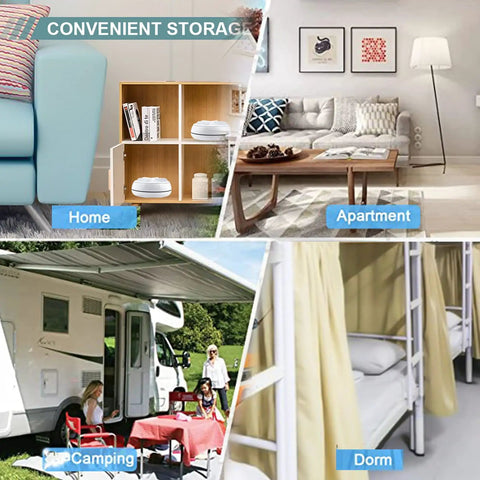 Image showing convenient storage solutions for home, apartment, camping, and dorm environments.