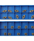 Twenty Pcs Carbide Turning Inserts Set CCMT21.51 CCMT060204 DCMT21.51 DCMT070204 Multilayer Coated Lathe Inserts