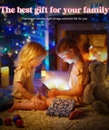 Two children by a Christmas tree with Rechargeable Flickering LED Candles With Remote Control creating a cozy ambiance.