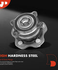 Rear Wheel Bearing And Hub Assembly 5 Lug For Nissan And Infiniti Front Wheel Drive Vehicles with high hardness steel.