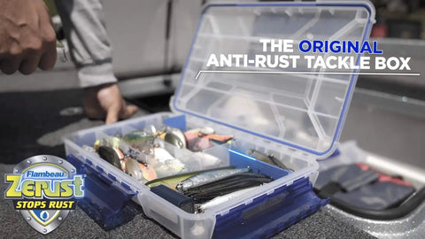 Heavy Duty Fishing Tackle Box With Slick Adjustable Dividers And Rust Proof Interior That Keeps Your Hooks Lures And Sinkers Locked Down On Every Weekend Getaway