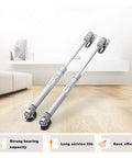 Stainless Steel Door Closer For Doors And Cabinets With Soft Close Hydraulic Gas Lift Strut Adjustable Tension Universal Non Handed Design Fits Right Or Left Swing Install DIY Friendly Home Office Hotel on wooden floor.