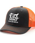 Dog Mom Era Themed Lightweight Summer Trucker Cap For Men And Women Breathable Adjustable Buckle Hat, front view